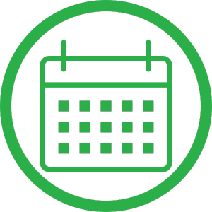 Sprint_60 Day Treatment green icon of a calendar being circled indicating that Sprint is a 60-day treatment